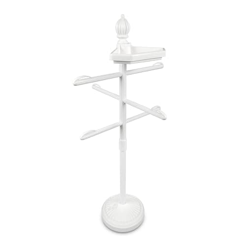 O2COOL Adjustable Pool & Patio Towel Holder, White