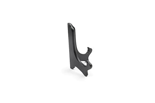 Fox Run Black Plate Stand, 6-Inch Wood