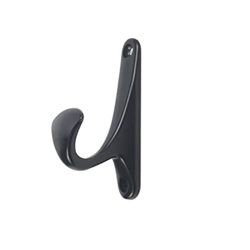 OLAYA 12 Pack Black Coffee Vintage Coat Hooks for Bathroom Kitchen — Black