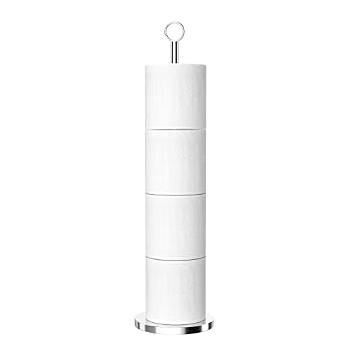 Free-Standing Toilet Paper Holder with Reserve Function