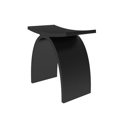Black Waterproof Shower Chair - 401 lbs Weight Capacity, Non-Slip, FSA HSA Eligible