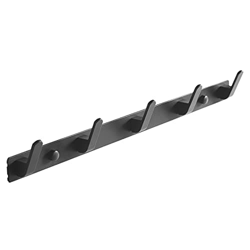 Bathroom Towel Hooks for Hanging, Hats, Kitchen Towel Wall Hook Rack — Black_4