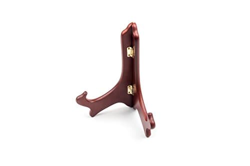Fox Run Black Plate Stand, 6-Inch Wood — Pine