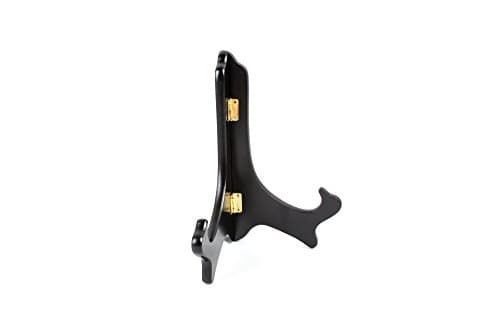 Fox Run Black Plate Stand, 6-Inch Wood — Black