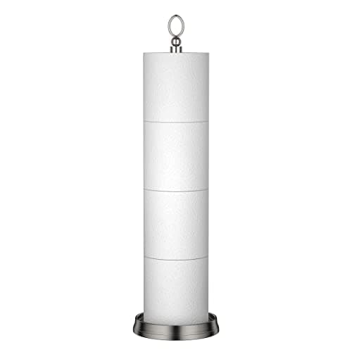 Chrome Heavy Duty Toilet Paper Holder with Reserve Function — Brushed Nickel