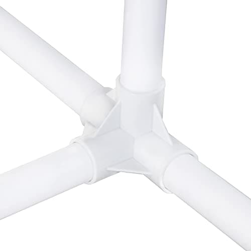 Essentially Yours 10 Bar Pyramid Towel Rack - Poolside Storage Organizer Wrath: White Style 744125