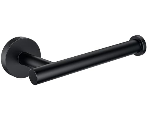 Wall Mount Toilet Paper Holder for Mega Roll - Matte Black Stainless Steel