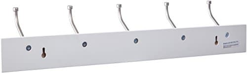 Amazon Basics White Farmhouse Coat Rack, 5 Hooks