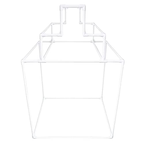 Essentially Yours 10 Bar Pyramid Towel Rack - Poolside Storage Organizer Wrath: White Style 744125