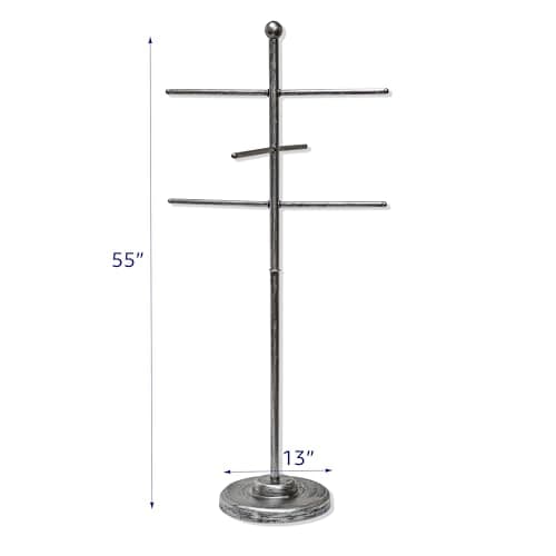 Trademark Innovations 50" Black Pool and Spa Towel Rack