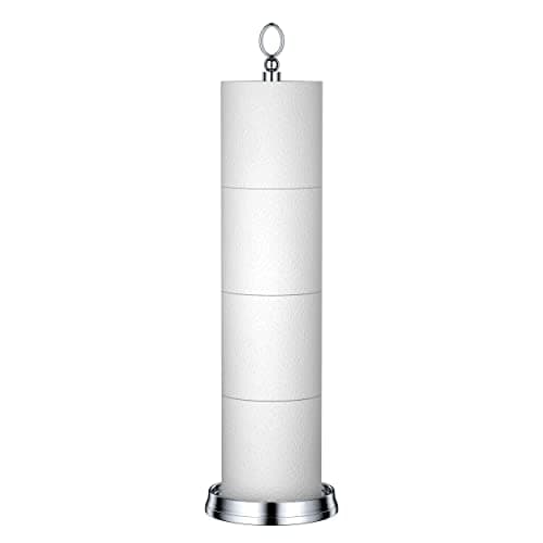Chrome Heavy Duty Toilet Paper Holder with Reserve Function