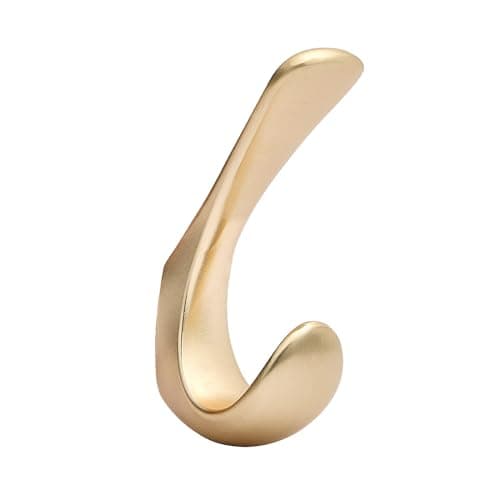 HARPOON 5-Piece Rustproof Satin Nickel Coat Hook — Brushed Gold