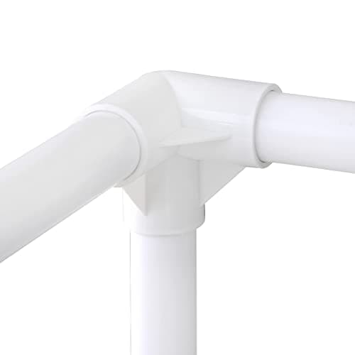 Essentially Yours 10 Bar Pyramid Towel Rack - Poolside Storage Organizer Wrath: White Style 744125