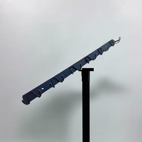 Heavy Duty Stainless Steel Wall Mount Coat Rack with 6 Hooks
