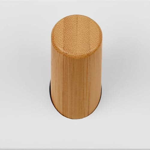 LARHN 2-Pack Wall Mounted Coat Rack with 5 Hooks - Modern Scandinavian Home Decor — White / Bamboo