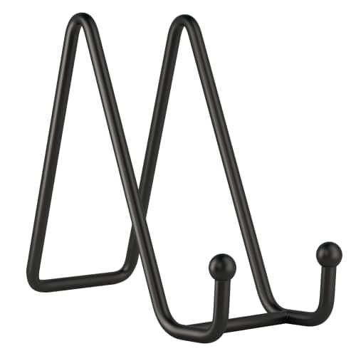 2-Pack 6 Inch Black Iron Plate Stands for Display and Holding Pictures, Dishes, Books, Photos, Artɛɛɛɛɛɛɛɛɛɛɛɛɛɛɛɛɛɛɛɛɛɛ