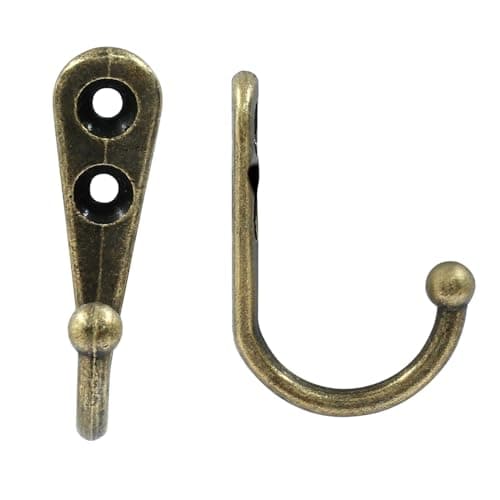Minimalist Wall Mounted Coat Hooks for Mug, Bag, and Robe — Bronze