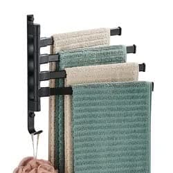Indoor/Outdoor Towel Rack with 5 Bars for Hot Tubs, Pools, Saunas, Bathrooms & Patios
