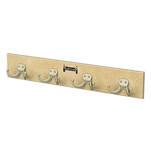 Jonti-Craft Wall Mount Coat Rail, 7 Hooks — 4 Hooks