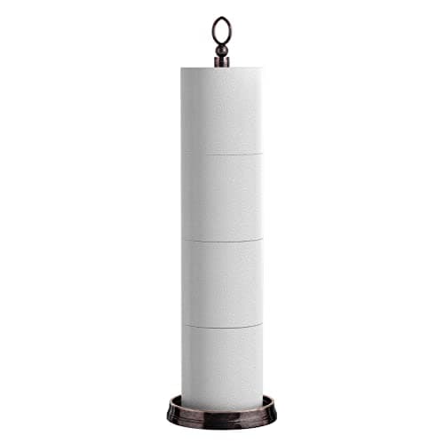Chrome Heavy Duty Toilet Paper Holder with Reserve Function — Oil Rubbed Bronze