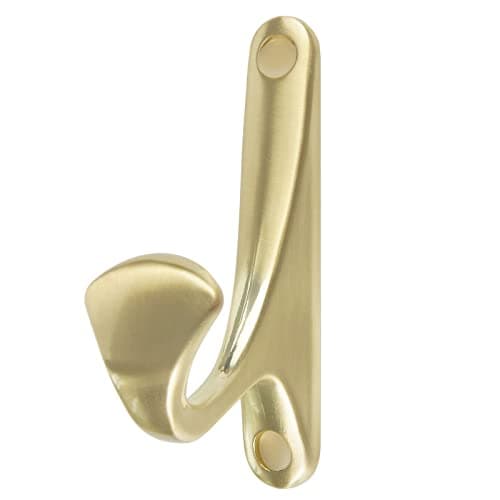 OLAYA 12 Pack Black Coffee Vintage Coat Hooks for Bathroom Kitchen — Brushed Gold