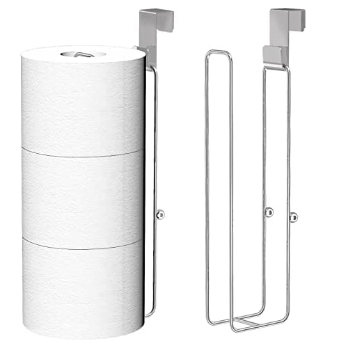 Stainless Steel RV Bathroom Toilet Paper Holder, Silver — Silver,hold 3 Rolls-2 Pcs