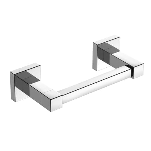 Black Stainless Steel Toilet Paper Holder for Bathroom Wall Mount — Chrome