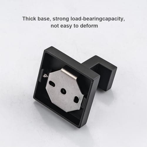 304 Stainless Steel Matte Black 4-Pack Wall Mount Towel Holder for Bathroom Kitchen Garage