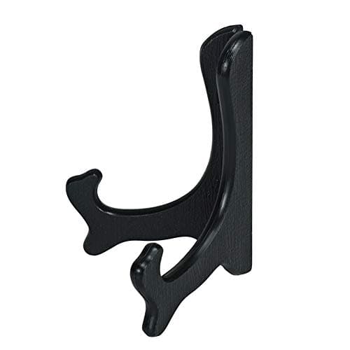 Artliving 5 Inch Black Wood-Like Plastic Picture Frame Display Stand - Set of 4