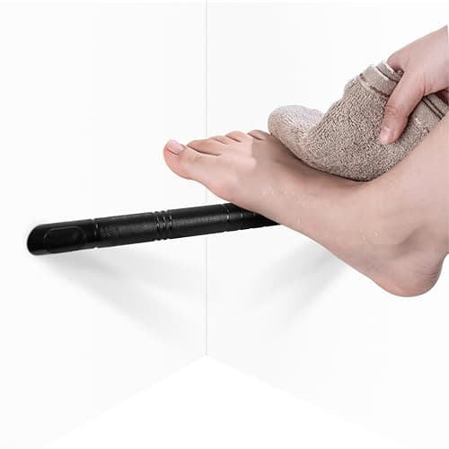 Black Wall-Mounted Stainless Steel Shower Foot Rest for Leg Shaving… — GC-4-Black