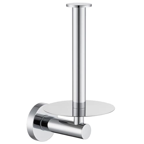 Aomasi Brushed Nickel SUS304 Stainless Steel Vertical Toilet Paper Holder — Chrome
