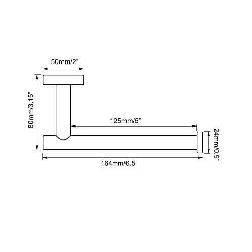 GERZ Matte Black SUS 304 Stainless Steel Toilet Paper Holder