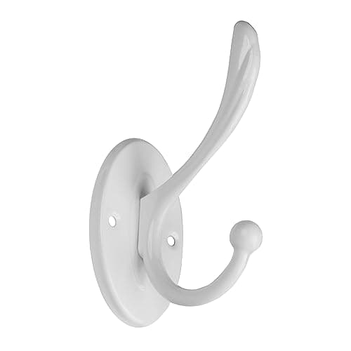 5pcs Matte Black Coat Hooks & Towel Bars for Bathrooms & Entryway — white_01