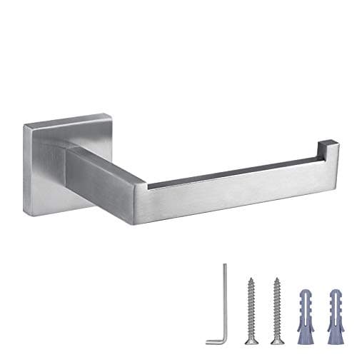 Nolimas Classic Matte Black SUS 304 Stainless Steel Toilet Paper Holder — Brushed Nickel