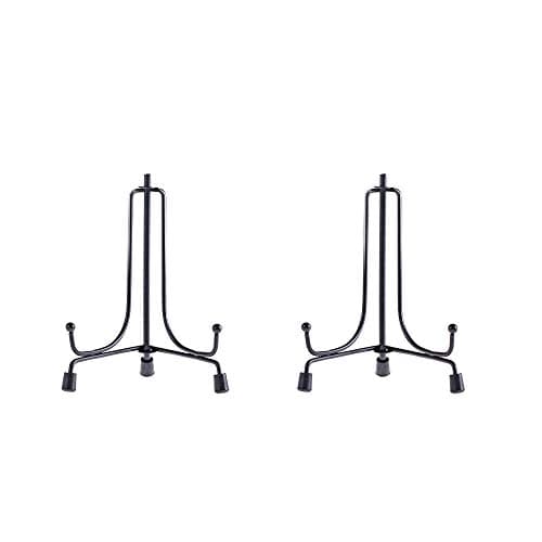 LIONWEI 4inch Anti-Slip Iron Plate Display Stand Black