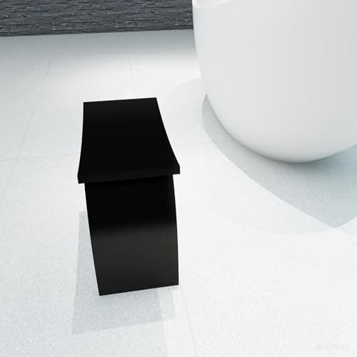 Black Waterproof Shower Chair - 401 lbs Weight Capacity, Non-Slip, FSA HSA Eligible