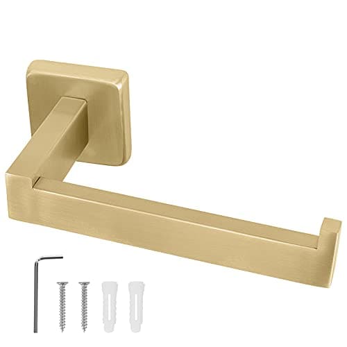 NearMoon Premium SUS304 Stainless Steel Rustproof Toilet Paper Holder — Brushed Gold