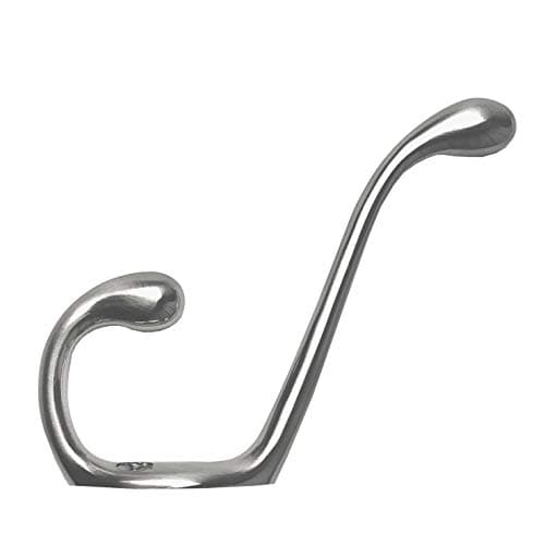Angstrom 20-Pack Double Hook, Brushed Nickel, Wall Mounted