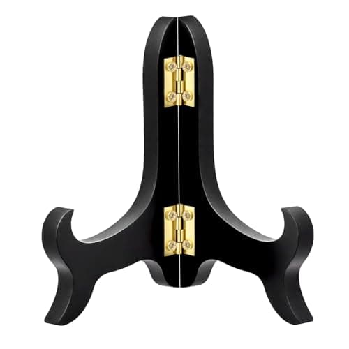 Vin Beauty 4 Inch Black Wooden Display Stand for Pictures and Artwork