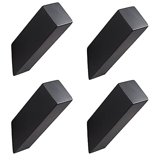 YJ Yanjun Matte Black Stainless Steel Bath & Kitchen Robe Hook - 4 Pack