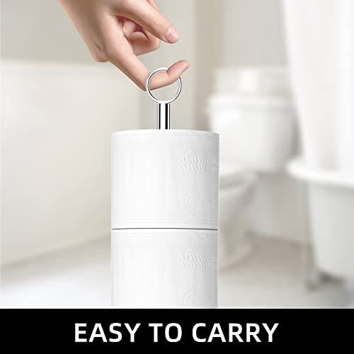 Free-Standing Toilet Paper Holder with Reserve Function
