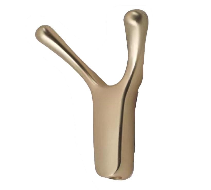 Heavy Duty Black Wall Hooks for Coats, Towels & Keys (Nickel, 5 Pac) — Gold