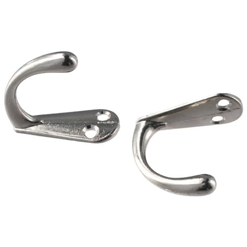 Heavy Duty Brushed Nickel 6 Pack Robe Hook Hanger, WallMounted for Bathroom, Kitchen & Living Room