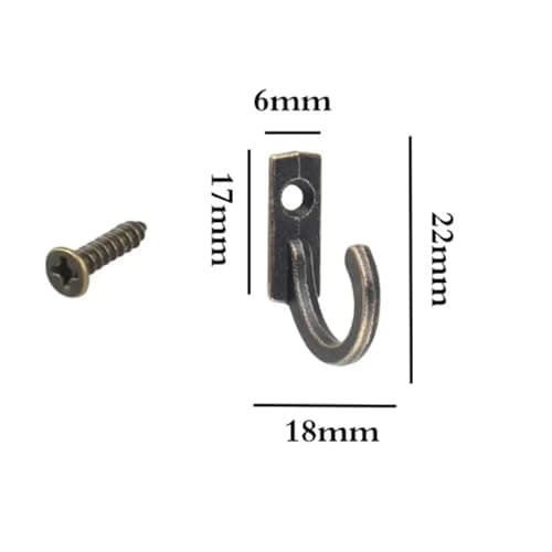 Silvery Wall Mounted Coat Rack with 10PCS Hooks & Cup Holder