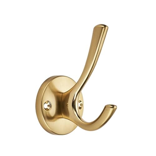 TUNNY 5 Pack Matte Black Coat & Towel Hooks for Bathroom Wall Mounted — Champagne Bronze
