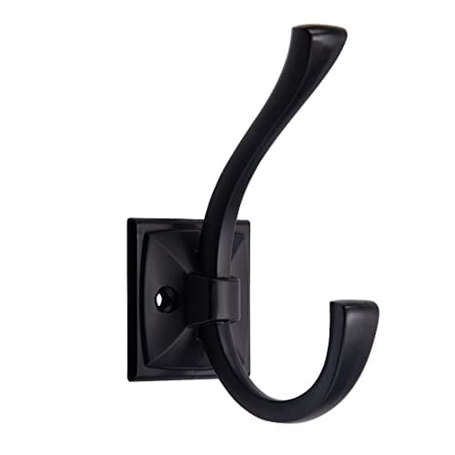 TUNNY Oil-Rubbed Bronze 5 Pack Antique Wall Hanging Coat Hook — Matte Black