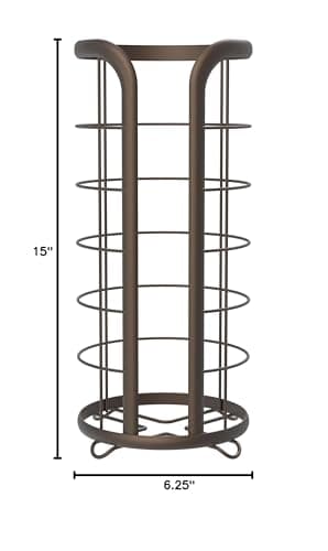 Brookstone Bronze Freestanding Toilet Paper Holder, Modern & Stylish Storage Solution