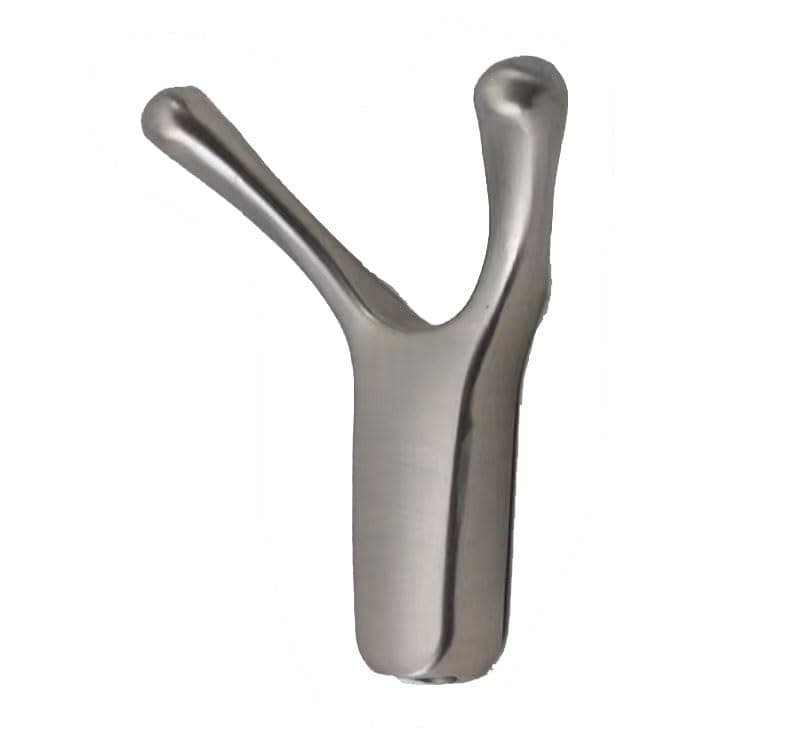 Heavy Duty Black Wall Hooks for Coats, Towels & Keys (Nickel, 5 Pac) — Nickel
