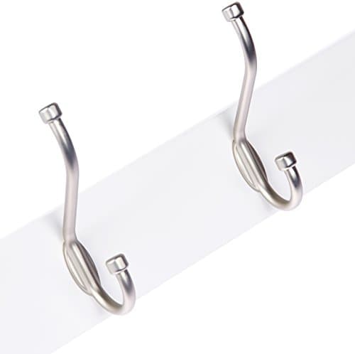 Amazon Basics White Farmhouse Coat Rack, 5 Hooks
