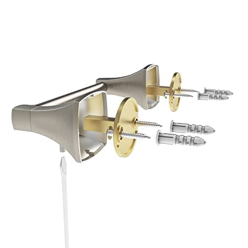 Brushed Nickel Double Post Pivot TP Holder for Bathroom, Stainless Steel & Zinc Alloy